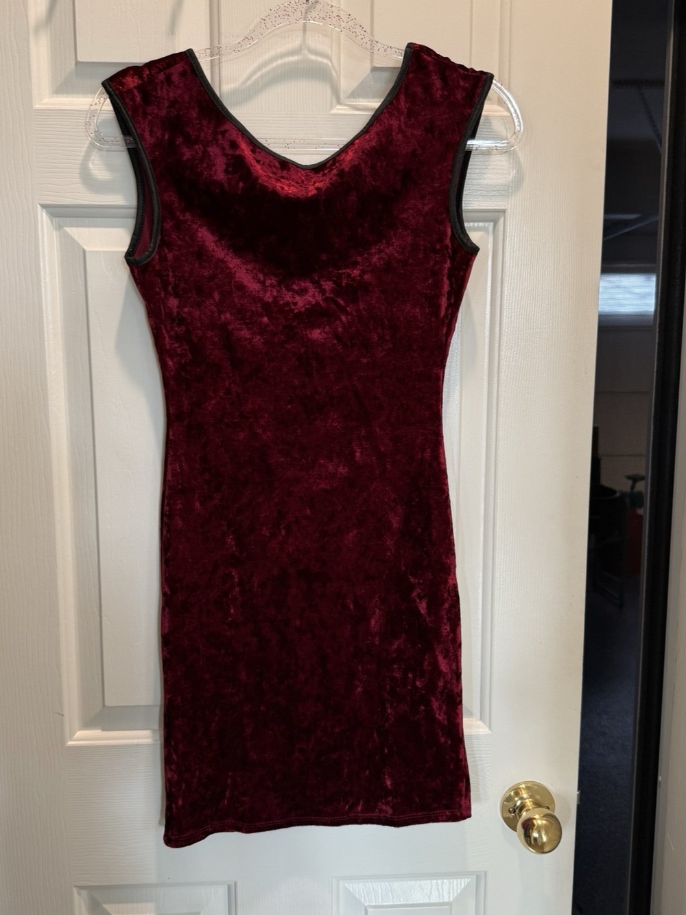 Better Be, Velvet Mini Dress in Red Like New size medium